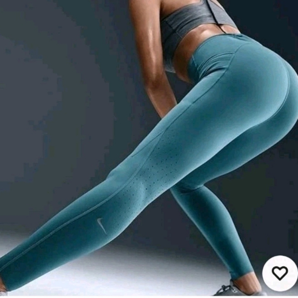 Nike Swift Leggings Womens XL Blue Dri-FIT Running High Rise 7/8 HJ2252-006